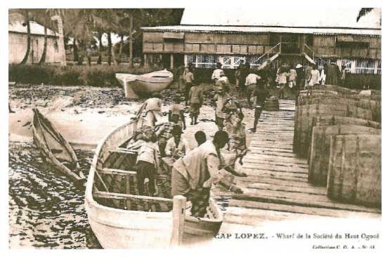 Wharf de la société SHO, carte postale éditée par la SHO.